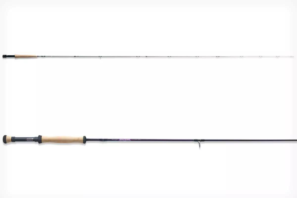Studio photos of both St. Croix Mojo Trout and Bass Fly Rods