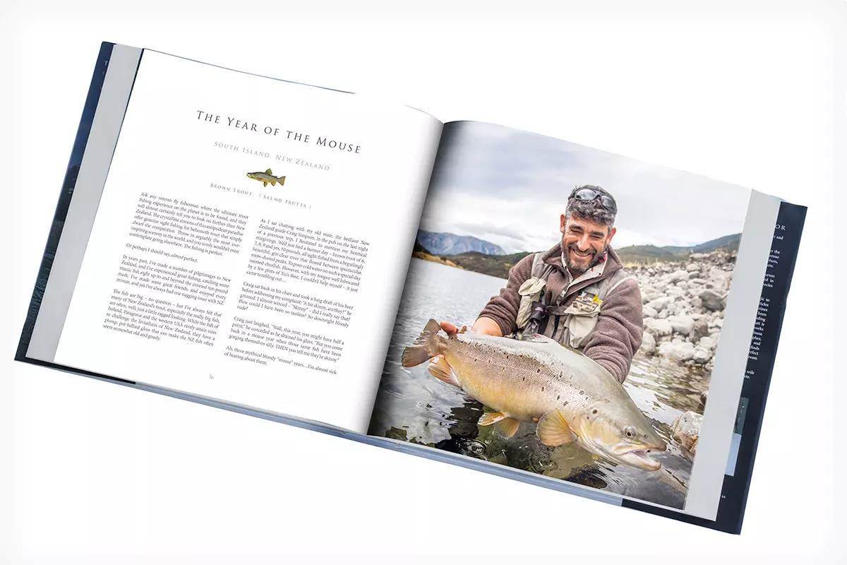 Shot of interior pages of Matt Harris book The Fish of a Lifetime