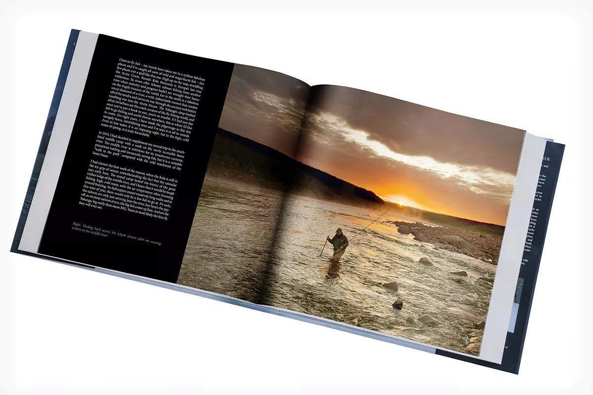 Shot of interior pages of Matt Harris book The Fish of a Lifetime