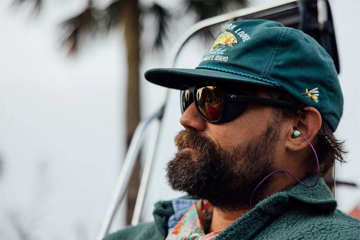 A man wearing sunglasses. 