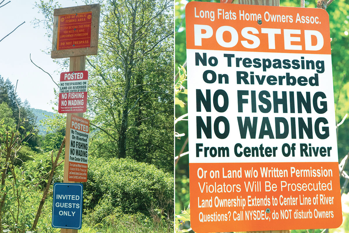 Is New York's Delaware River Public or Private for Anglers?